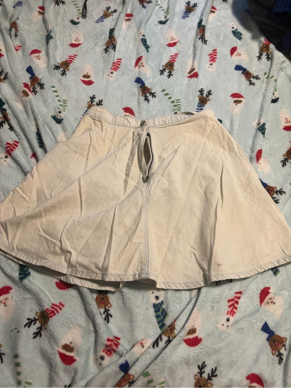 Light Cream A-Line Women's Skirt